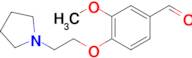 3-Methoxy-4-(2-(pyrrolidin-1-yl)ethoxy)benzaldehyde