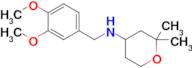 N-(3,4-dimethoxybenzyl)-2,2-dimethyltetrahydro-2H-pyran-4-amine