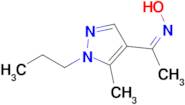 (Z)-1-(5-methyl-1-propyl-1H-pyrazol-4-yl)ethan-1-one oxime