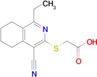 2-((4-Cyano-1-ethyl-5,6,7,8-tetrahydroisoquinolin-3-yl)thio)acetic acid