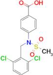 4-(N-(2,6-dichlorobenzyl)methylsulfonamido)benzoic acid