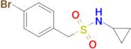 1-(4-Bromophenyl)-N-cyclopropylmethanesulfonamide