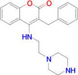 3-Benzyl-4-((2-(piperazin-1-yl)ethyl)amino)-2H-chromen-2-one