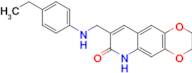 8-{[(4-ethylphenyl)amino]methyl}-2H,3H,6H,7H-[1,4]dioxino[2,3-g]quinolin-7-one