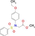 Methyl N-(4-ethoxyphenyl)-N-(phenylsulfonyl)glycinate