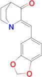 (Z)-2-(benzo[d][1,3]dioxol-5-ylmethylene)quinuclidin-3-one