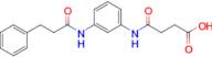 4-Oxo-4-((3-(3-phenylpropanamido)phenyl)amino)butanoic acid