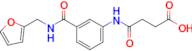 4-((3-((Furan-2-ylmethyl)carbamoyl)phenyl)amino)-4-oxobutanoic acid