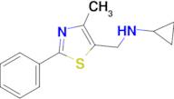 N-((4-methyl-2-phenylthiazol-5-yl)methyl)cyclopropanamine