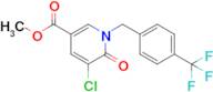 Methyl 5-chloro-6-oxo-1-(4-(trifluoromethyl)benzyl)-1,6-dihydropyridine-3-carboxylate