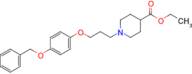 Ethyl 1-(3-(4-(benzyloxy)phenoxy)propyl)piperidine-4-carboxylate