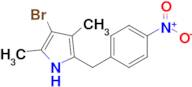 3-bromo-2,4-dimethyl-5-[(4-nitrophenyl)methyl]-1H-pyrrole