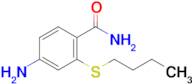 4-Amino-2-(butylthio)benzamide