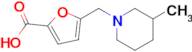 5-((3-Methylpiperidin-1-yl)methyl)furan-2-carboxylic acid