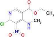 Ethyl 6-chloro-4-(methylamino)-5-nitronicotinate