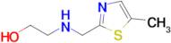 2-(((5-Methylthiazol-2-yl)methyl)amino)ethan-1-ol