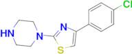 4-(4-Chlorophenyl)-2-(piperazin-1-yl)thiazole