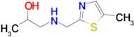 1-(((5-Methylthiazol-2-yl)methyl)amino)propan-2-ol