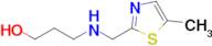 3-(((5-Methylthiazol-2-yl)methyl)amino)propan-1-ol