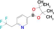 5-(4,4,5,5-Tetramethyl-1,3,2-dioxaborolan-2-yl)-2-(2,2,2-trifluoroethyl)pyridine