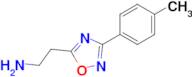 2-(3-(P-tolyl)-1,2,4-oxadiazol-5-yl)ethan-1-amine