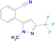 2-(1-Methyl-3-(trifluoromethyl)-1H-pyrazol-5-yl)benzonitrile