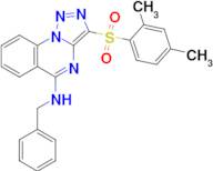 N-benzyl-3-((2,4-dimethylphenyl)sulfonyl)-[1,2,3]triazolo[1,5-a]quinazolin-5-amine