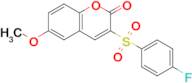 3-((4-Fluorophenyl)sulfonyl)-6-methoxy-2H-chromen-2-one