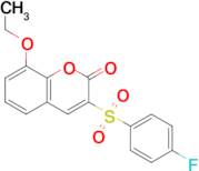 8-Ethoxy-3-((4-fluorophenyl)sulfonyl)-2H-chromen-2-one