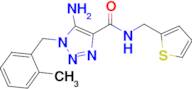 5-Amino-1-(2-methylbenzyl)-N-(thiophen-2-ylmethyl)-1H-1,2,3-triazole-4-carboxamide