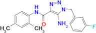 5-Amino-N-(2,4-dimethylphenyl)-1-(3-fluorobenzyl)-1H-1,2,3-triazole-4-carboxamide