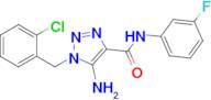 5-Amino-1-(2-chlorobenzyl)-N-(3-fluorophenyl)-1H-1,2,3-triazole-4-carboxamide