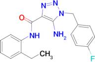 5-Amino-N-(2-ethylphenyl)-1-(4-fluorobenzyl)-1H-1,2,3-triazole-4-carboxamide