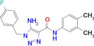 5-Amino-N-(3,4-dimethylphenyl)-1-(4-fluorobenzyl)-1H-1,2,3-triazole-4-carboxamide