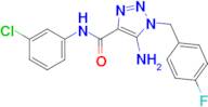 5-Amino-N-(3-chlorophenyl)-1-(4-fluorobenzyl)-1H-1,2,3-triazole-4-carboxamide