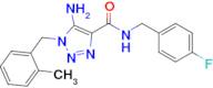 5-Amino-N-(4-fluorobenzyl)-1-(2-methylbenzyl)-1H-1,2,3-triazole-4-carboxamide