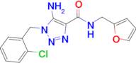 5-Amino-1-(2-chlorobenzyl)-N-(furan-2-ylmethyl)-1H-1,2,3-triazole-4-carboxamide