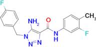 5-Amino-N-(3-fluoro-4-methylphenyl)-1-(4-fluorobenzyl)-1H-1,2,3-triazole-4-carboxamide