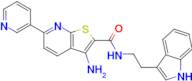N-(2-(1H-indol-3-yl)ethyl)-3-amino-6-(pyridin-3-yl)thieno[2,3-b]pyridine-2-carboxamide