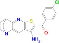 (8-Amino-3,4-dihydro-2H-1,4-ethanothieno[2,3-b][1,5]naphthyridin-7-yl)(4-chlorophenyl)methanone