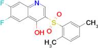 3-(2,5-dimethylbenzenesulfonyl)-6,7-difluoroquinolin-4-ol