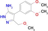 4-(3,4-Dimethoxyphenyl)-3-(methoxymethyl)-1H-pyrazol-5-amine