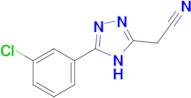 2-(5-(3-Chlorophenyl)-4H-1,2,4-triazol-3-yl)acetonitrile