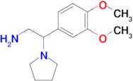 2-(3,4-Dimethoxyphenyl)-2-(pyrrolidin-1-yl)ethan-1-amine