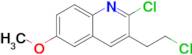 2-Chloro-3-(2-chloroethyl)-6-methoxyquinoline