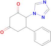 5-Phenyl-4-(1H-1,2,4-triazol-1-yl)cyclohexane-1,3-dione