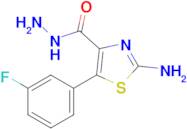 2-Amino-5-(3-fluorophenyl)thiazole-4-carbohydrazide