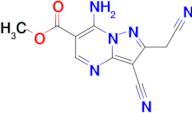 Methyl 7-amino-3-cyano-2-(cyanomethyl)pyrazolo[1,5-a]pyrimidine-6-carboxylate
