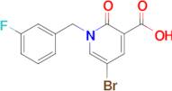 5-Bromo-1-(3-fluorobenzyl)-2-oxo-1,2-dihydropyridine-3-carboxylic acid