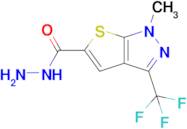 1-Methyl-3-(trifluoromethyl)-1H-thieno[2,3-c]pyrazole-5-carbohydrazide